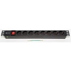 5bites PDU819A-07 Блок розеток  8S / AL / SWITCH / 1U / 19"