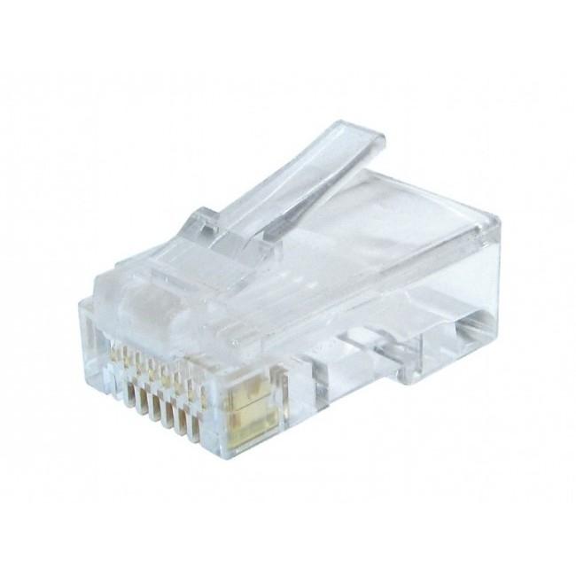 Gembird Вилка RJ-45 (8P8C) универсальная кат.6, контакты 30 микрон (100 шт.) (LC-8P8C-002)