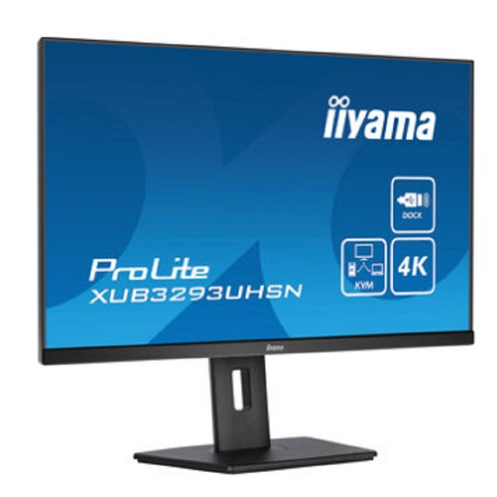 LCD IIYAMA 31.5" XUB3293UHSN-B5 {IPS 3840x2160 60Hz 4ms 350cd HDMI DisplayPort USB M/M HAS}