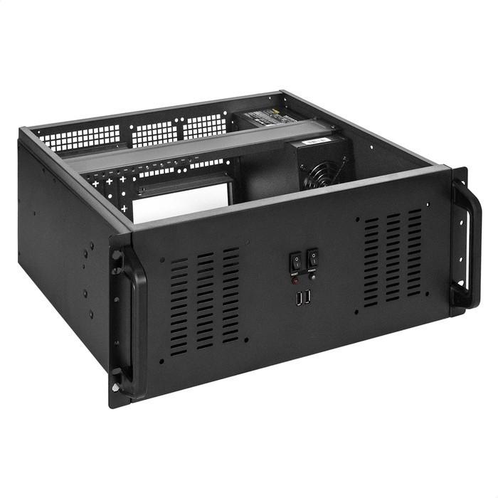 Exegate EX295889RUS Серверный корпус ExeGate Pro 4U350-02 <RM 19", высота 4U, глубина 350, БП 1200PPH-SE 80 PLUS® Bronze, 2*USB>