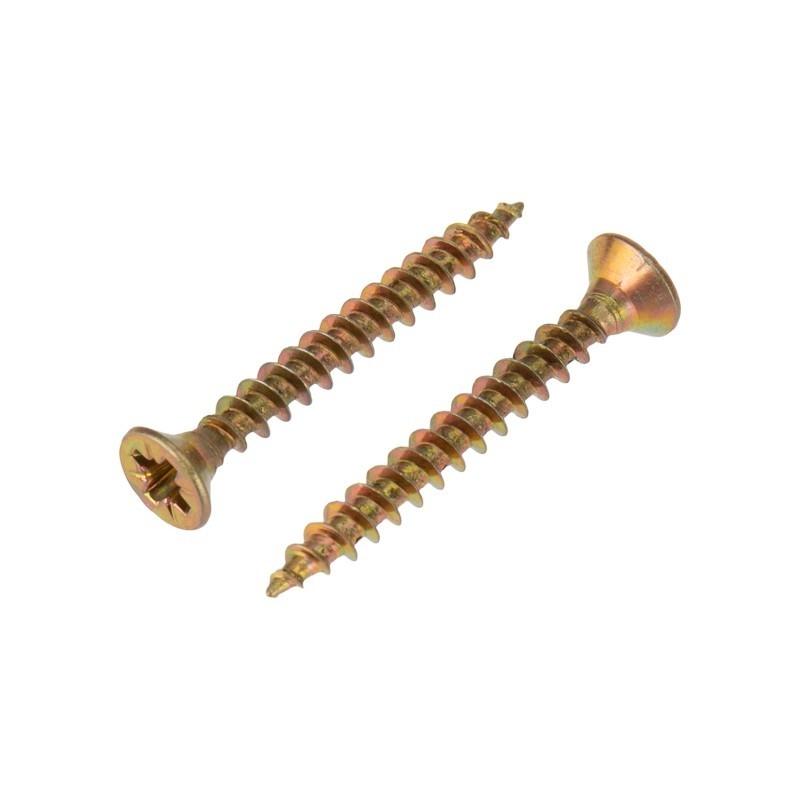 Rexant KR-01-3311-004 Саморез универсальный KRANZ 3.5х30, желтый цинк, короб (200 шт./уп.)