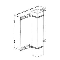 Elbox EMW-KKC-400-600Комплект крепления на столб для шкафов ШТВ-Н и EMW шириной 400-600 мм.