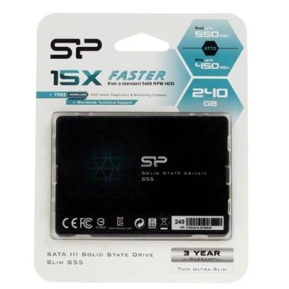 Silicon Power SSD 240Gb S55 SP240GBSS3S55S25 {SATA3.0, 7mm}