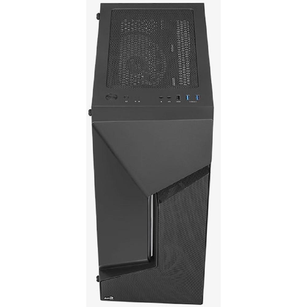 Корпус MidiTower AEROCOOL SCAPE-G-BK-V2 black (ATX, без БП, FRGB, USB2.0+USB3.2) (4711099471546)