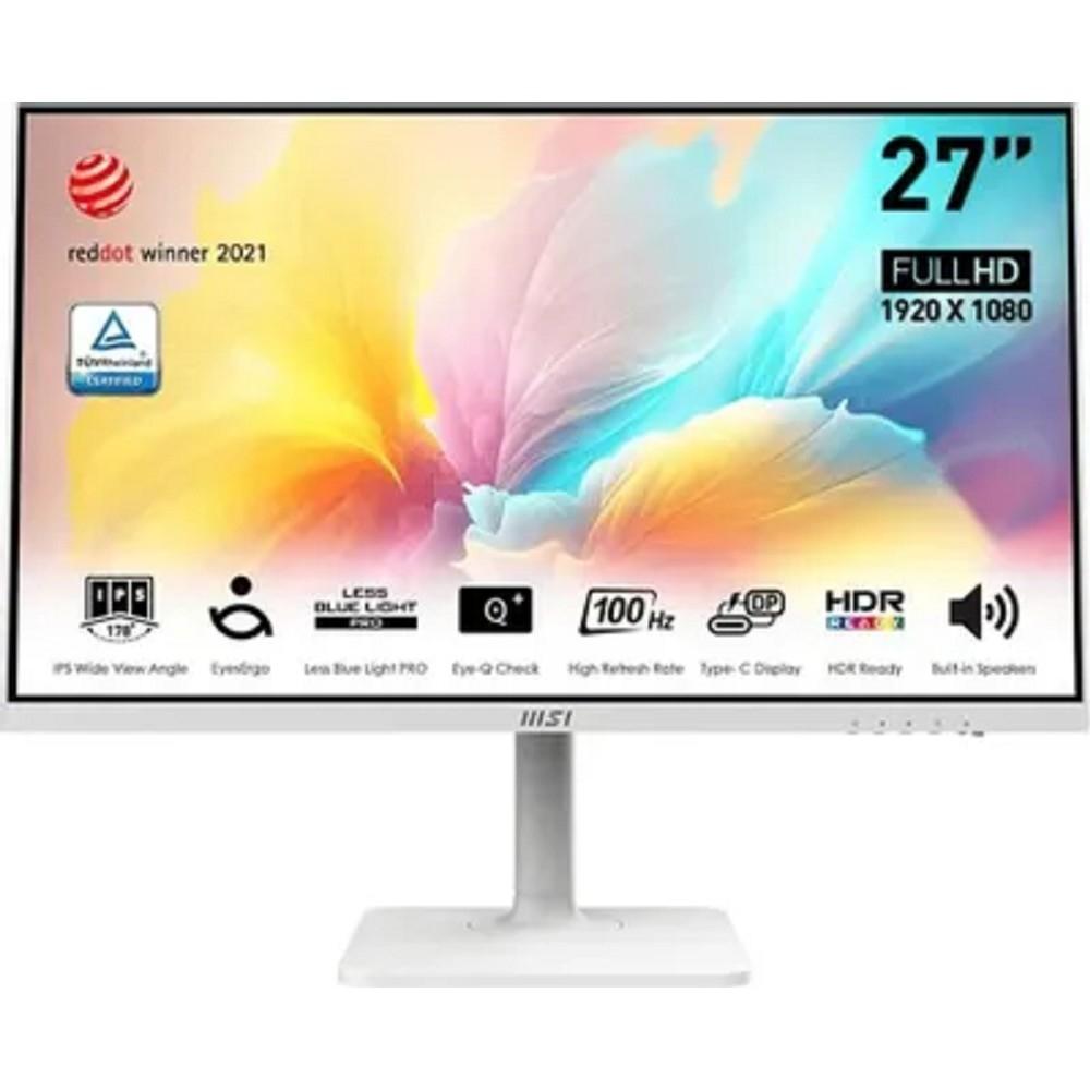 LCD MSI 27" Modern MD2712PW белый {IPS 1920x1080 100Hz 4ms 178/178 300cd HDMI USB-C USB Audio}