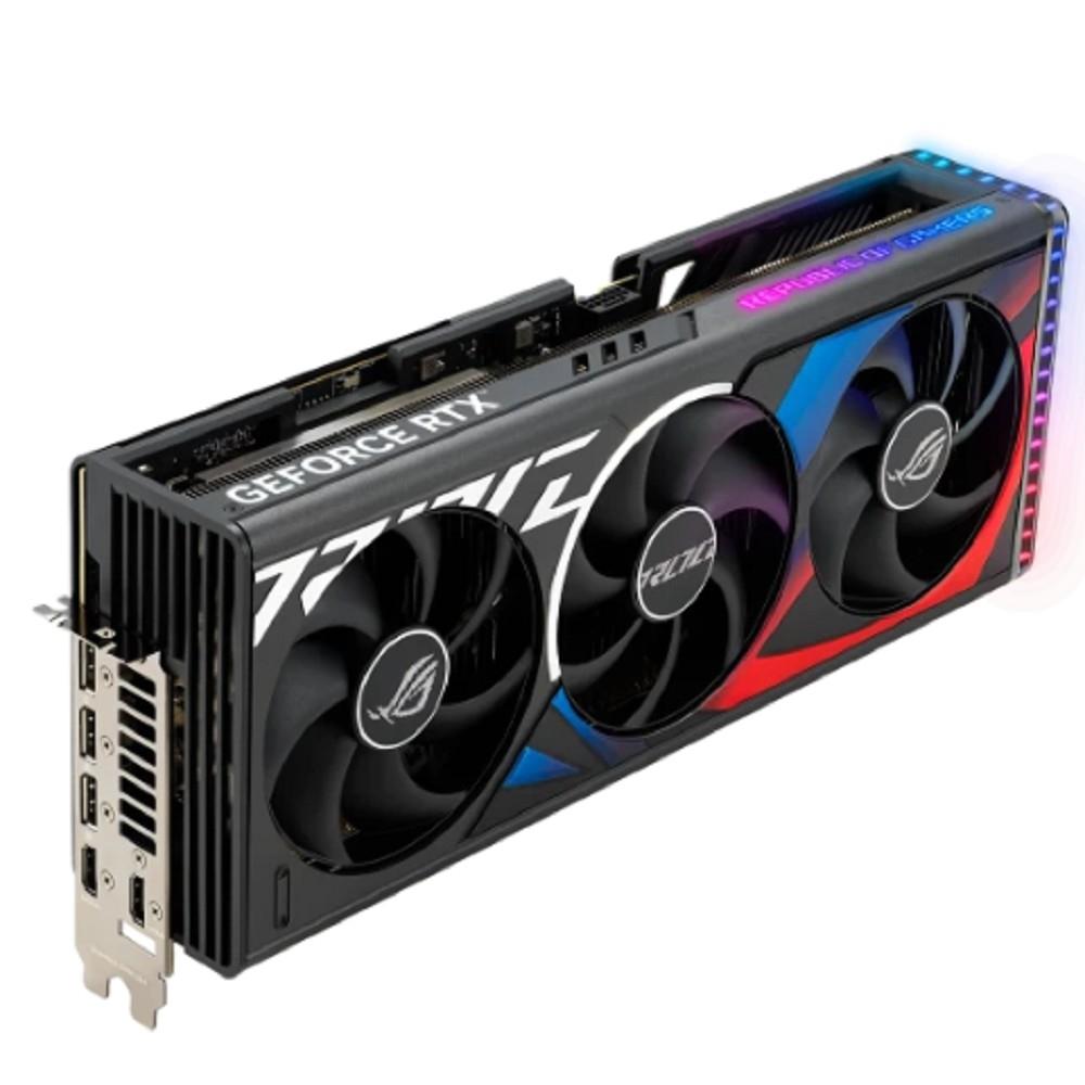 Видеокарта Asus PCI-E 4.0 ROG-STRIX-RTX4080S-O16G-GAMING NVIDIA GeForce RTX 4080 Super 16Gb 256bit GDDR6X 2640/23000 HDMIx2 DPx3 HDCP Ret