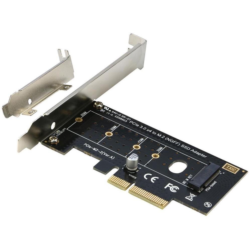 ORIENT C300E, Переходник PCI-E 4x->M.2 M-key NVMe SSD, тип 2230/2242/2260/2280, планки крепления в комплекте (31100)