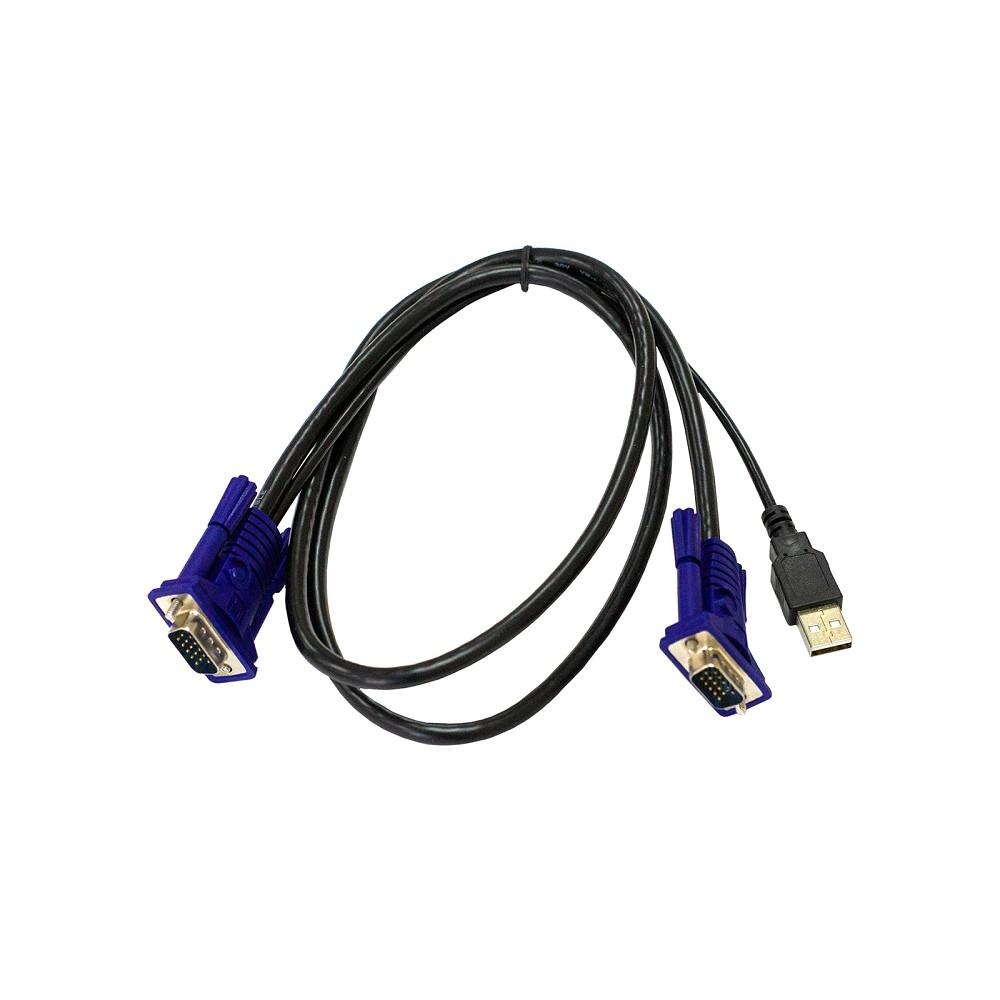 ORIGO OKVMCU/A1A KVM-кабель с разъемами VGA и USB, 1.8 м