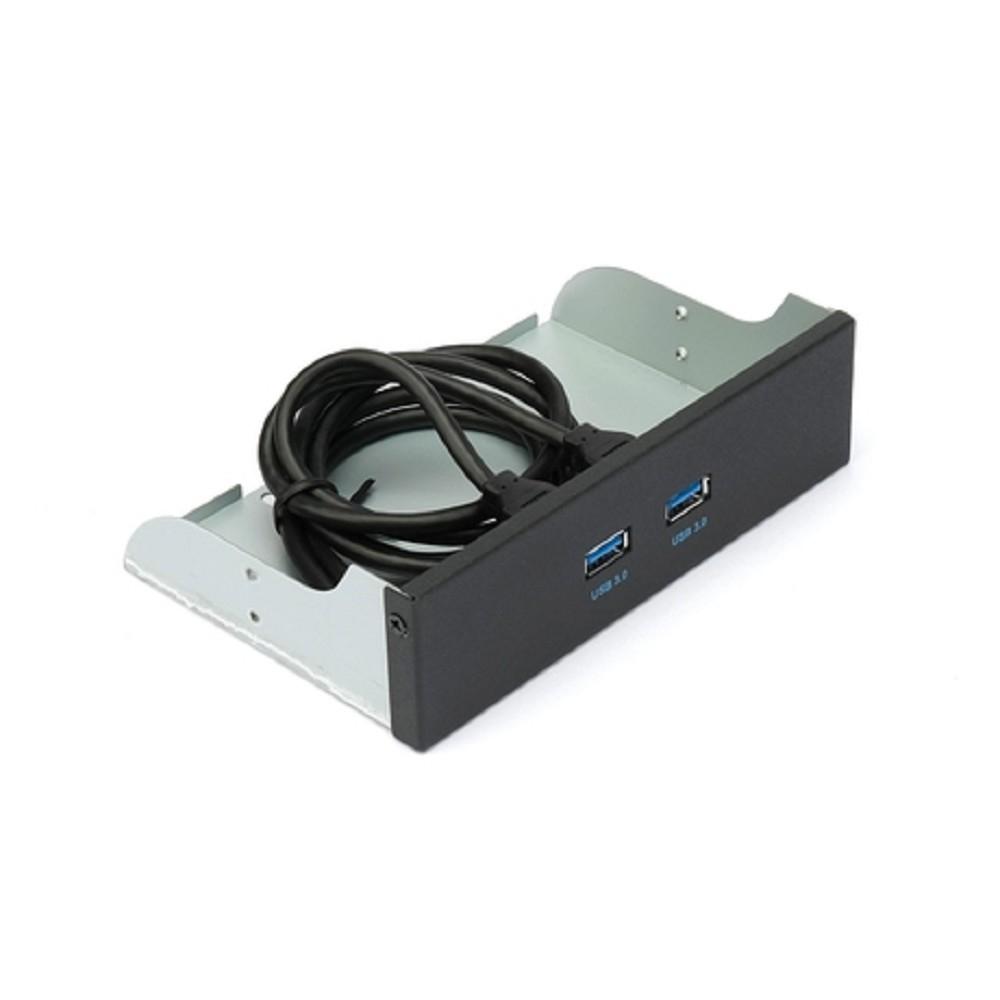 Планка USB 3.0 на переднюю панель 5.25" Gembird, 2 порта USB (FP5.25-USB3-2A)