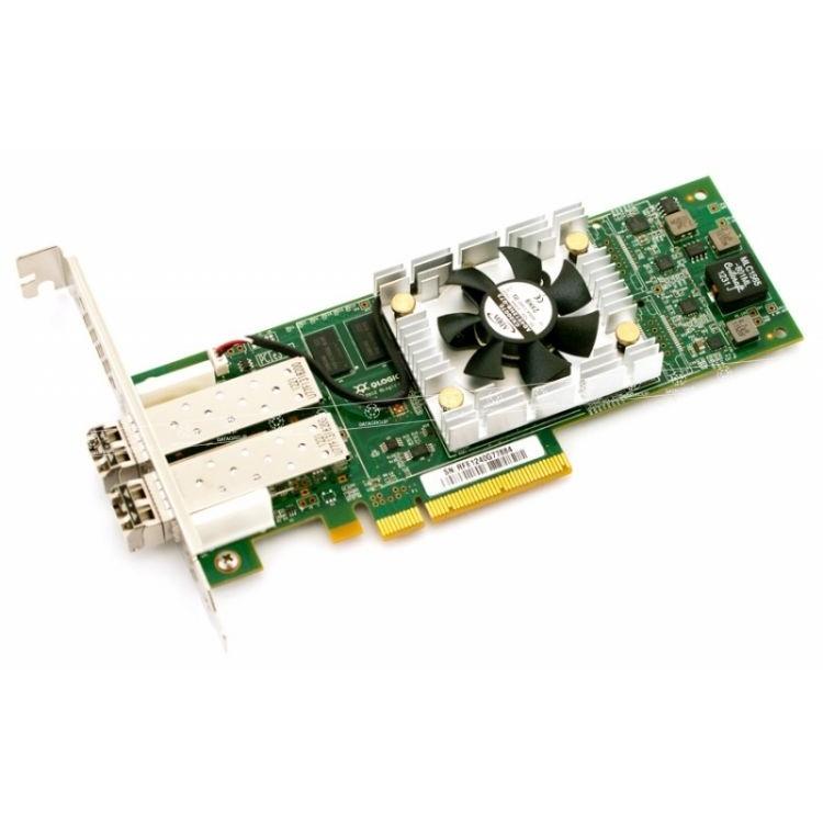 Контроллер Qlogic QLE2672-CK 16Gb Dual Port FC HBA x8 PCIe LC multi-mode optic