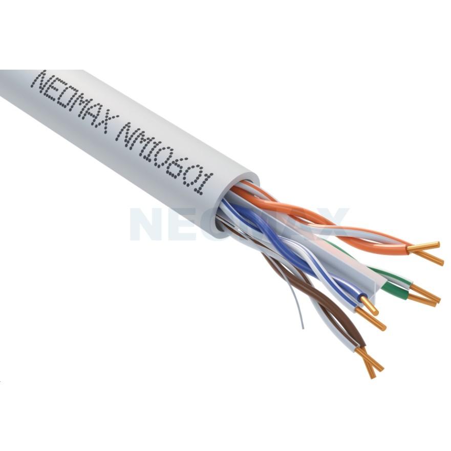 Кабель NEOMAX [NM10601] U/UTP cat.6 4 пары (305 м) 0.57 мм (23 AWG) Медь PVC jacket