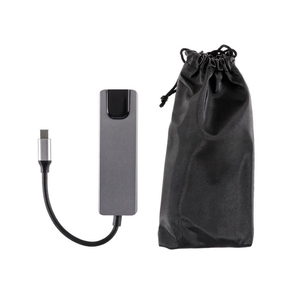 AOpen ACU435M Адаптер USB 3.1 Type-Cm ->HDMI A(m) 4K@30Hz, RJ45, 2XUSB3.0, PD, iOpen <ACU435M>
