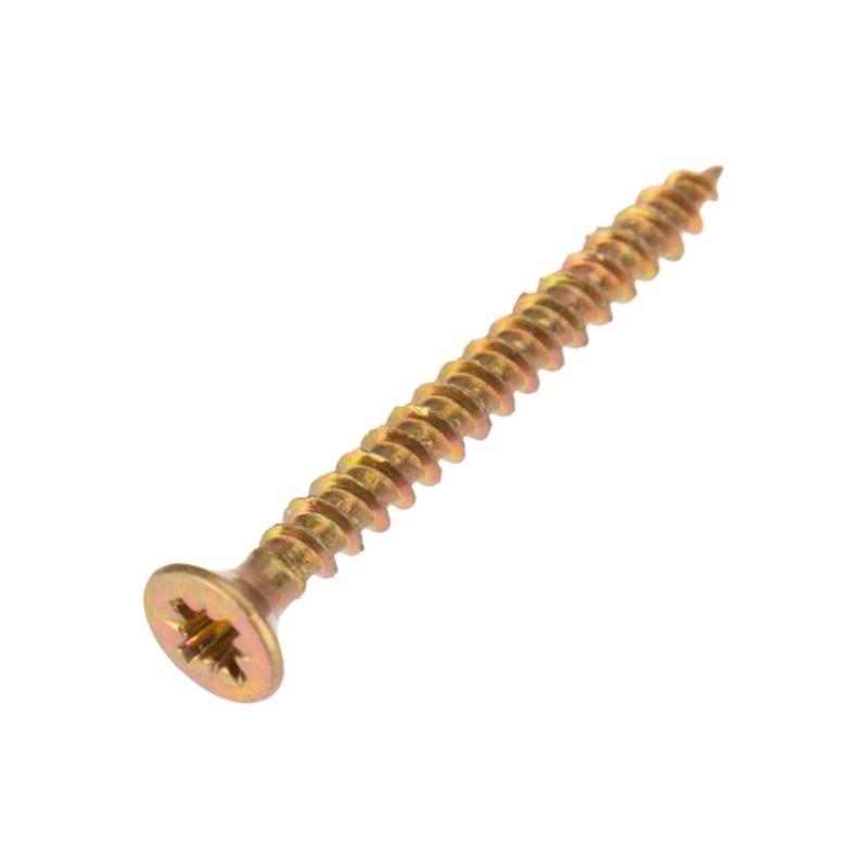 Rexant 1111-0330-4 Саморез универсальный KRANZ 3х30, желтый цинк, пакет (20шт.)