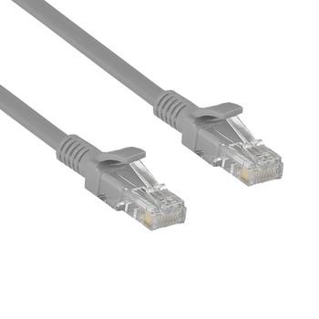 Exegate EX282004RUS Патч-корд Exegate UTP-RJ45-RJ45-C6-CU-1M-GY, UTP, cat.6, 1м, медь, серый