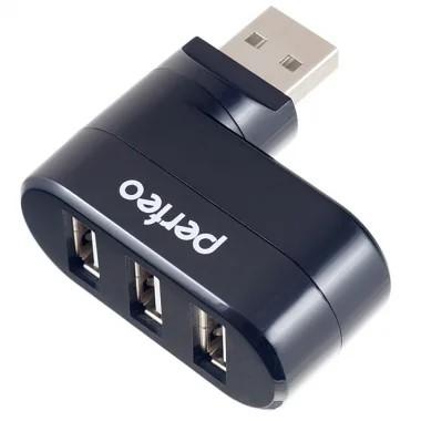 Perfeo USB-HUB 3 Port, (PF-VI-H024 Black) чёрный