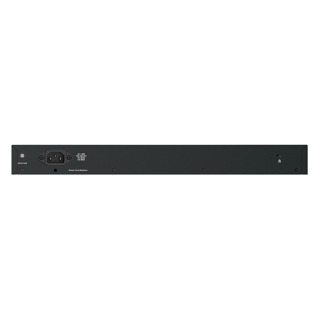 D-Link DGS-1026MP/B2A Неуправляемый коммутатор с 24 портами 10/100/1000Base-T, 2 комбо-портами 100/1000Base-T/SFP (24 порта PoE 802.3af/at, PoE-бюджет 370 Вт)