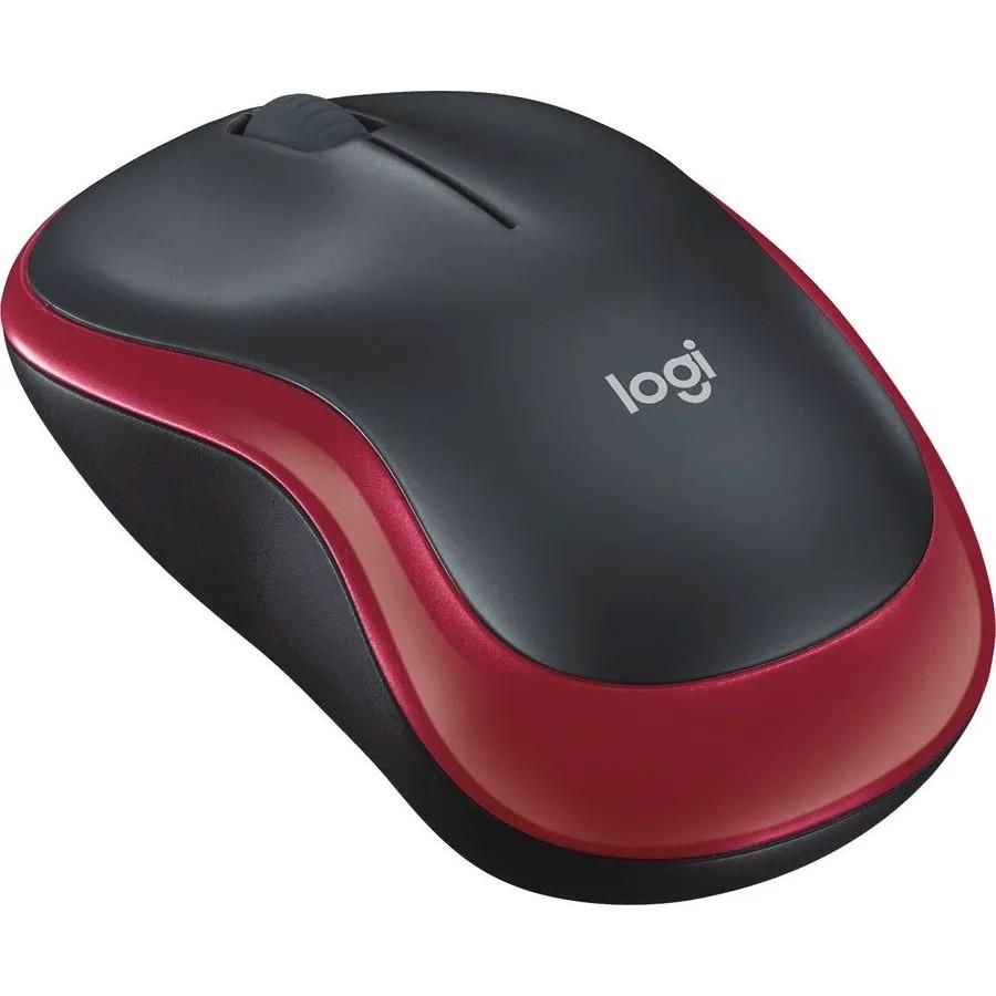 Мышь Logitech Wireless M185 <USB, Red, Retail> 910-002237