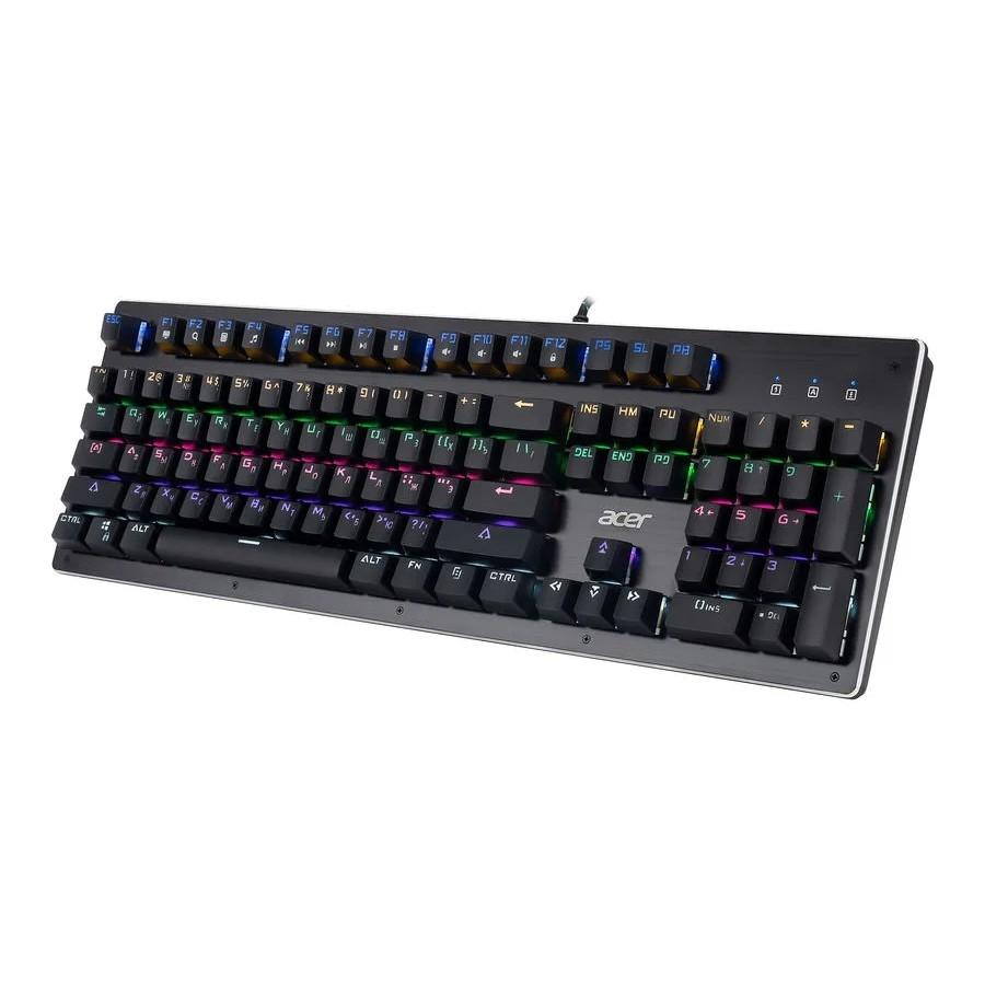 Acer OKW127 [ZL.KBDEE.00H] механическая черный USB for gamer LED
