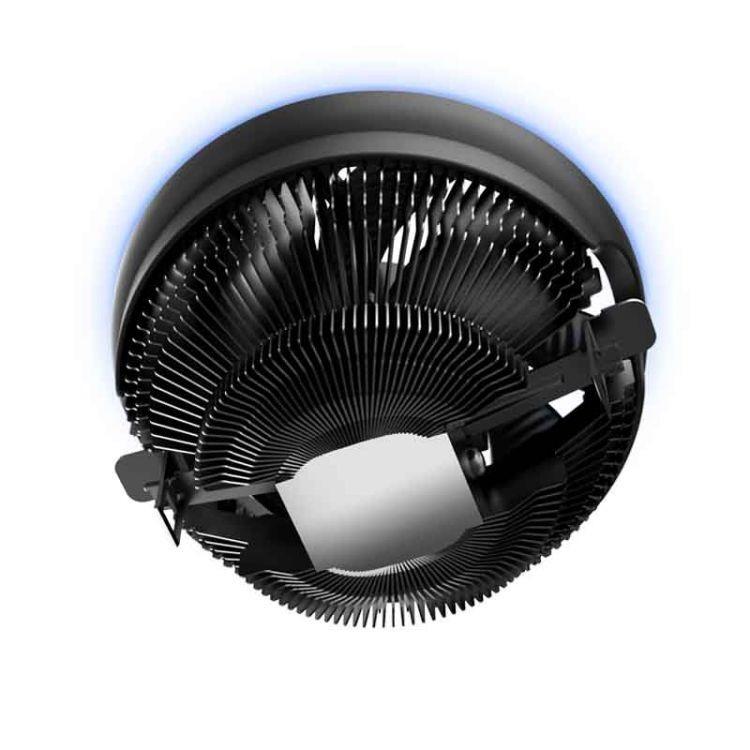 PCCooler E126M B Кулер S775/115X/AM2/2+/AM3/3+/AM4/FM1/FM2/2+ (48 шт/кор, TDP 92W, вент-р 120мм с PWM, Blue LED FAN, 1000-1800RPM, 26.5dBa) Retail Color Box