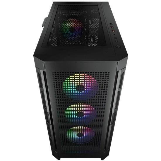 Cougar Airface Pro RGB Black 4x120MM ARGB FAN, ARGB FAN HUB, БЕЗ БП, ЧЕРНЫЙ, E-ATX
