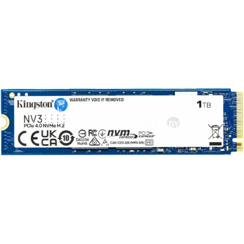 Kingston SSD NV3, 1000GB, M.2(22x80mm), NVMe, PCIe 4.0 x4, 3D TLC SNV3S/1000G