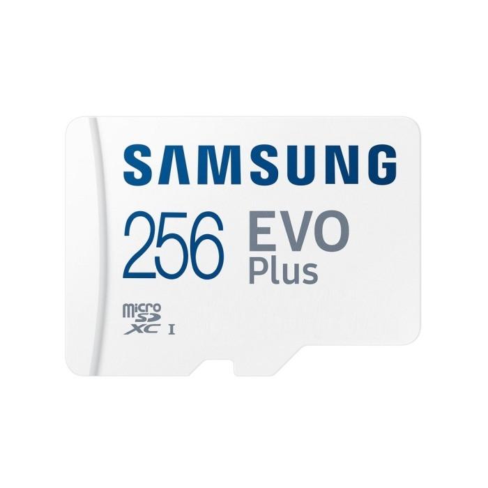 Micro SecureDigital 256GB Samsung EVO Plus Class 10, A2, V30, UHS-I (U3), W 90 МБ/с, R 130 МБ/с, <MB-MC256KA/KR> адаптер на SD
