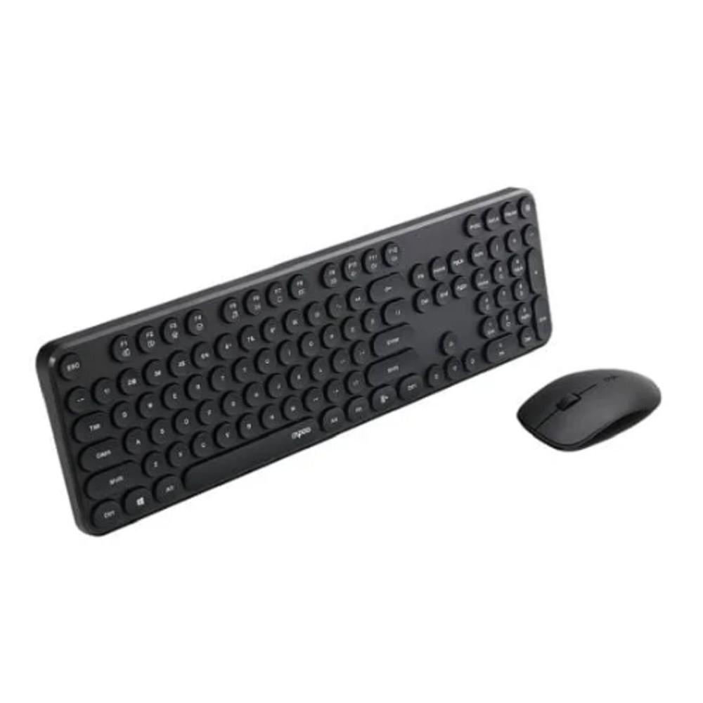 Клавиатура + мышь Rapoo X260S клав:черный мышь:черный USB беспроводная