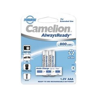 Camelion   AAA- 800mAh Ni-Mh  Always Ready  BL-2 (NH-AAA800ARBP2, аккумулятор, 1.2В)  (2 шт. в уп-ке)