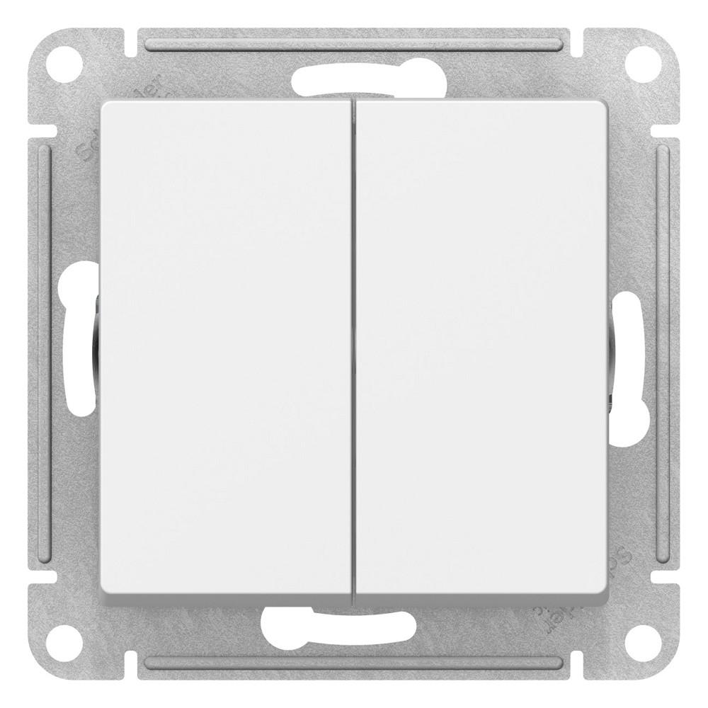 Schneider-electric ATN000151 ATLASDESIGN 2-клавишный ВЫКЛЮЧАТЕЛЬ, сх.5, 10АХ, механизм, БЕЛЫЙ