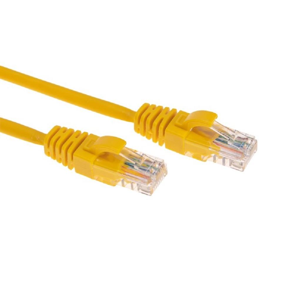 Rexant (02-0105-1) Патч-корд U/UTP, CAT 5e, RJ45-RJ45, 26AWG, LSZH, желтый, 1м