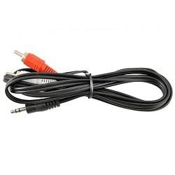 VCOM VAV7183-3M Кабель соединительный 3.5 Jack (M) - 2xRCA (M), стерео, аудио,  3.0м