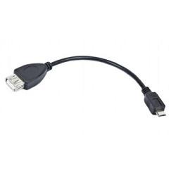 Gembird/Cablexpert A-OTG-AFBM-001 AF/MicroBM, Кабель USB 2.0 OTG  , 0.15м, пакет