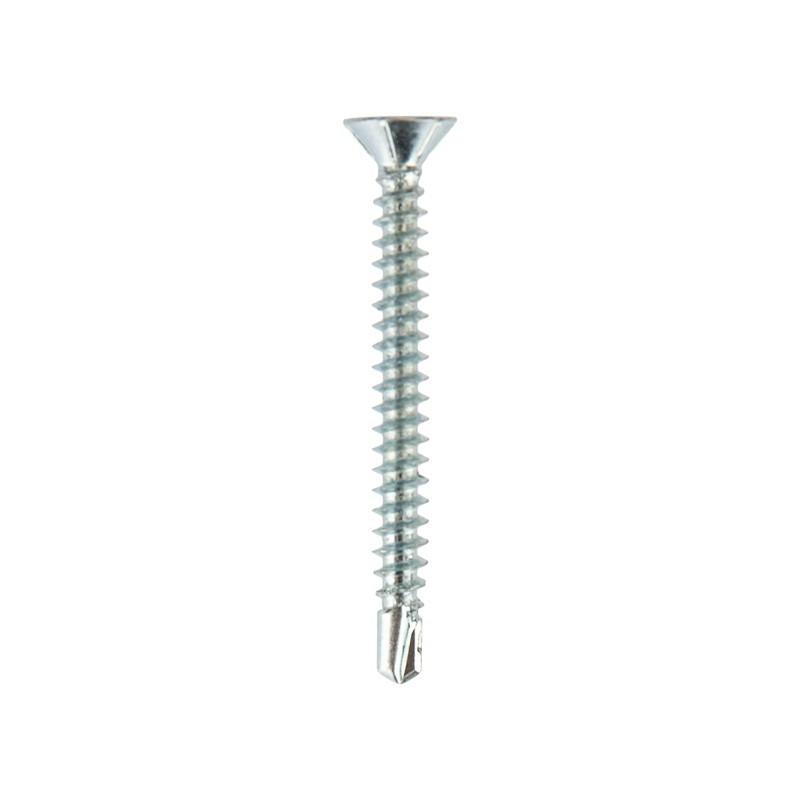 Rexant KR-01-3722-0014 Саморез оконный KRANZ сверло, 3.9х38, белый цинк, короб (500 шт./уп.)