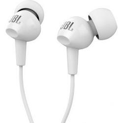 JBL C100SIUWHT наушники вкладыши,  белый, проводные Mini jack 3.5 mm