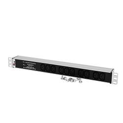 ЦМО Блок розеток Rem-10 без шнура с фил. и инд., 10 IEC 60320 C13, вход IEC 60320 C14, 10A, алюм., 19" (R-10-10C13-FI-440-Z)