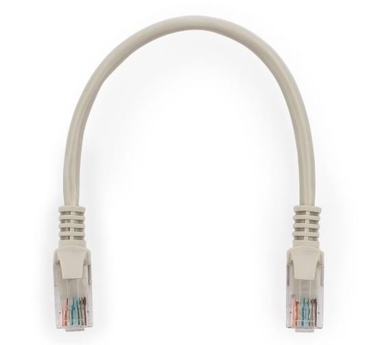 Cablexpert Патч-корд UTP PP12-0.25M кат.5, 0.25м, литой, многожильный (серый)