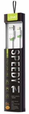 LDNIO LD_B4506 LS34/ USB кабель Micro/ 1m/ 2.4A/ медь: 86 жил/ White