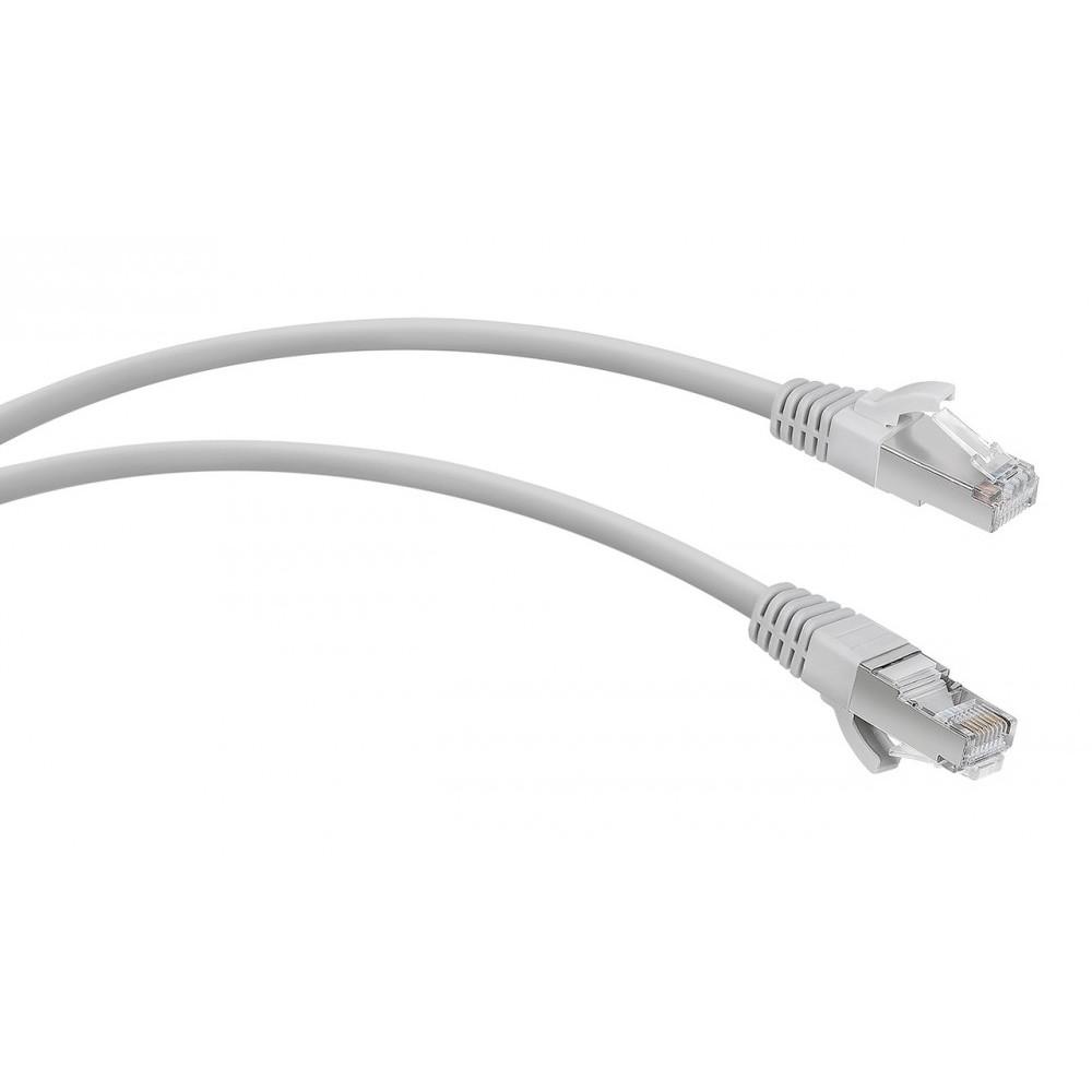 WRline Патч-корд F/UTP, категория 5е, 2xRJ45, экранированный, серый, LSZH, 0.5м [WR-PC-RJ45-FTP-5E-0.5-GY]