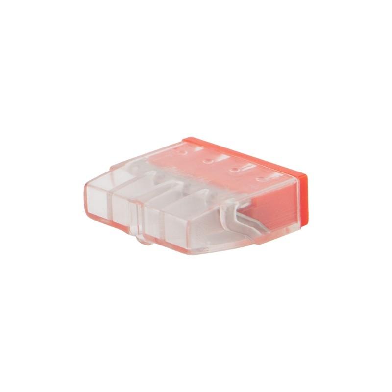 Rexant 07-3213-20 Экспресс-клемма   СМК 2273-204, 4-проводная 0.5-2.5 мм?, прозрачная, блистер (20 шт./уп.)