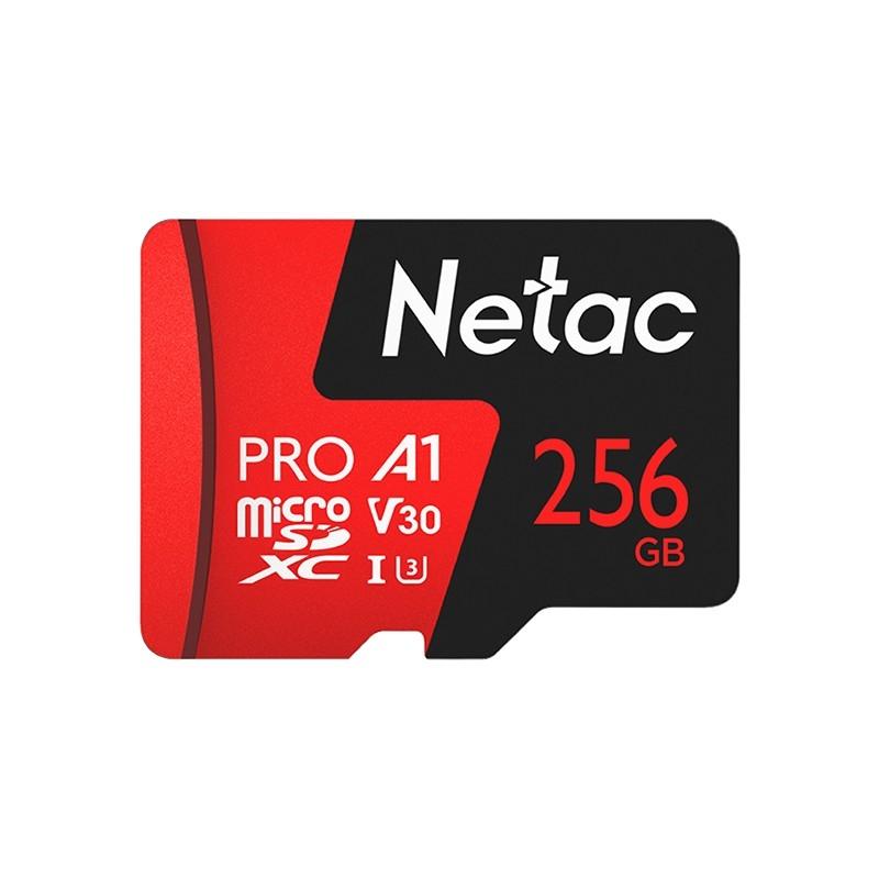 Micro SecureDigital 256GB Netac microSDXC Class10 Netac NT02P500PRO-256G-R P500 Extreme Pro + adapter