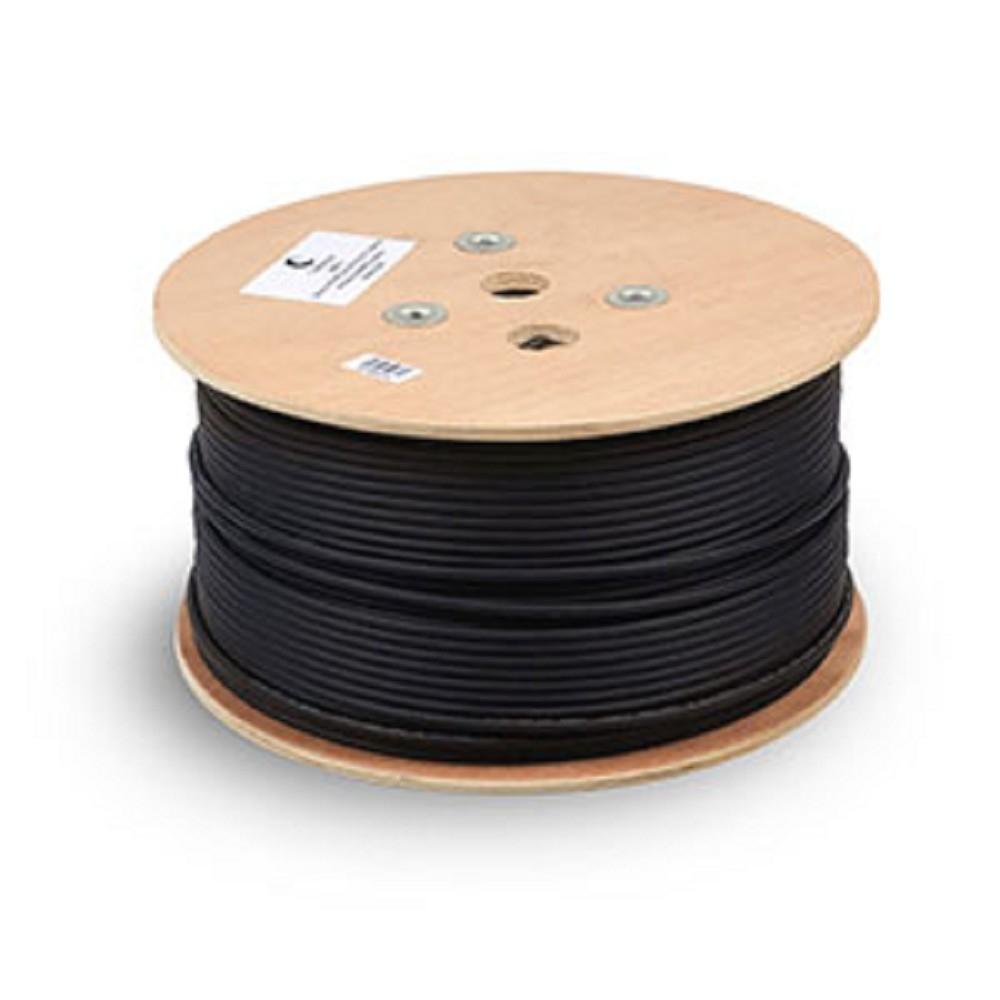 Cabeus UTP-4P-Cat.5e-SOLID-ST-OUT Кабель витая пара UTP (U/UTP), категория 5e, 4 пары 0,5мм (24 AWG), одножильный, для внешней прокладки, с металлическим тросом (+60 C - -40) (305 м)