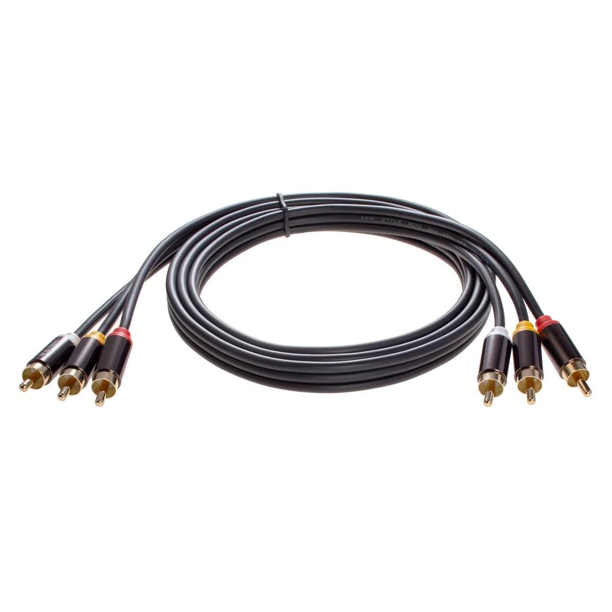 Telecom TAV7150M-1.5M Кабель соединит 3xRCA (M) - 3xRCA (M), 1.5m TelecomPRO<TAV7150M-1.5M>
