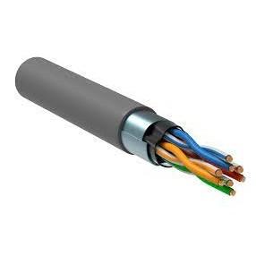 Кабель витая пара Bion BCL-F5451-101 F/UTP, кат.5e, 4x2x0,51мм AWG 24, CCA, одножильный, PVC, для внутренней прокладки, 305м, серый