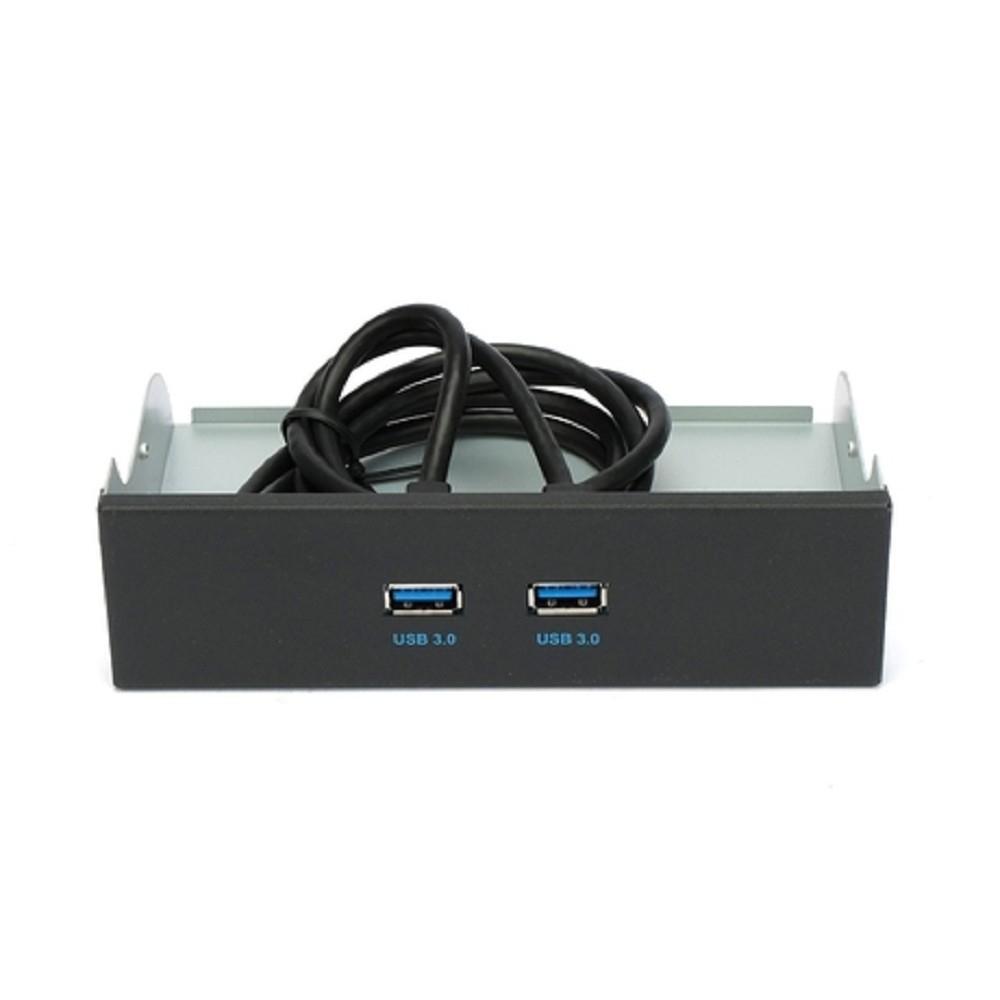 Планка USB 3.0 на переднюю панель 5.25" Gembird, 2 порта USB (FP5.25-USB3-2A)
