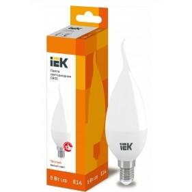 Iek LLE-CB35-5-230-30-E14 Лампа светодиодная ECO CB35 свеча на ветру 5Вт 230В 3000К E14 IEK