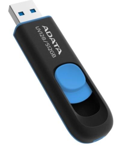 A-DATA Flash Drive 512GB DashDrive USB3.0 черный/синий [UV128 AUV128-512G-RBE]