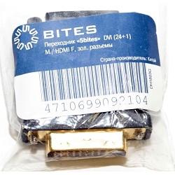 5bites DH1803G Переходник DVI (24+1) M / HDMI F, зол.разъемы