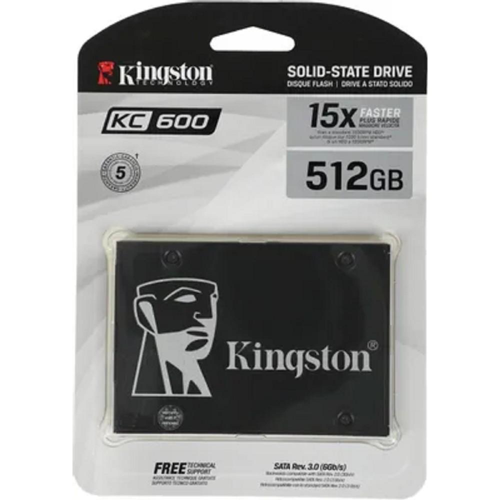 Kingston SSD 512GB KC600 Series SKC600/512G {SATA3.0}