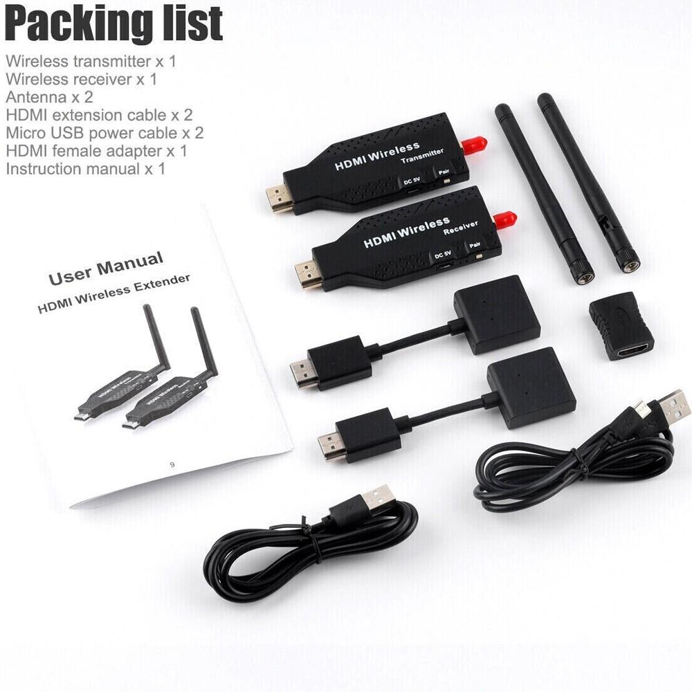 ORIENT VE056, WiFi HDMI Extender (Tx+Rx), HDMI беспроводной удлинитель до 50 м, HDMI 1.3, 1080p@60Hz, HDCP1.2, питание от USB (31371)