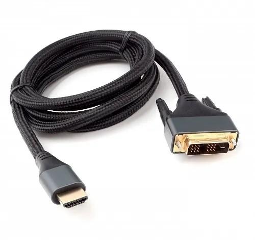 Cablexpert Кабель HDMI-DVI , 4K, 19M/19M, 1.8м, single link, пакет (CC-HDMI-DVI-4K-6)